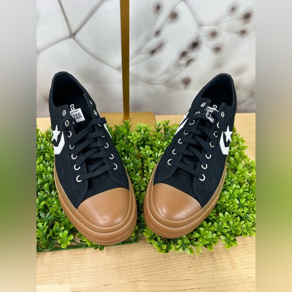 Converse Star Player 76 NEW Low Top Black Canvas Gum Sole Unisex 9.5M/11W - Picture 8 of 12